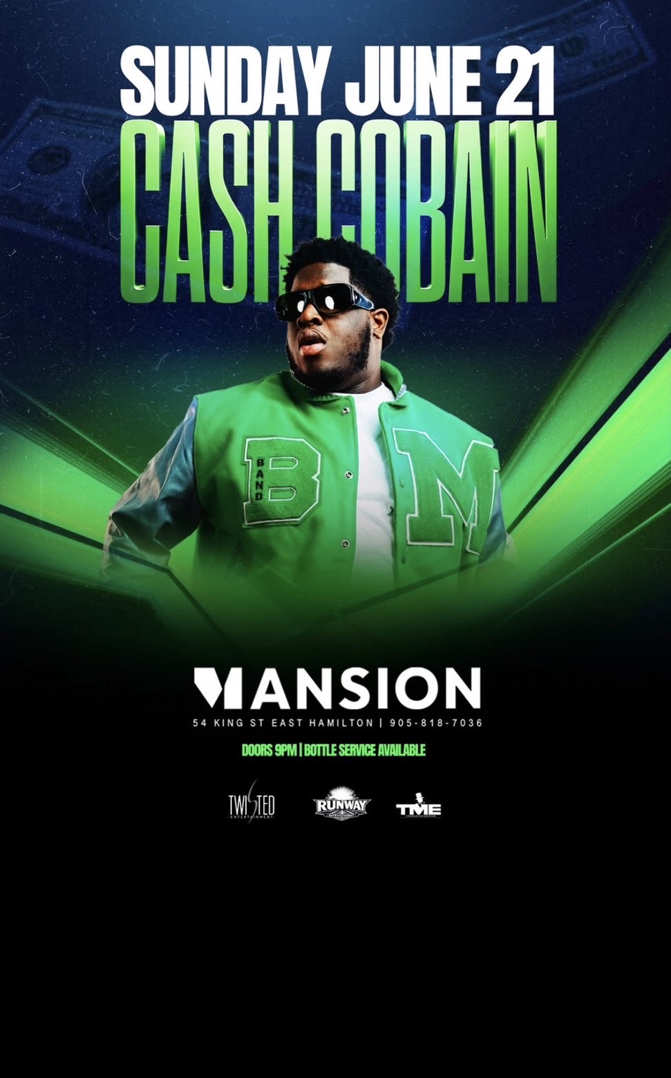 Cash Cobain Live event flyer