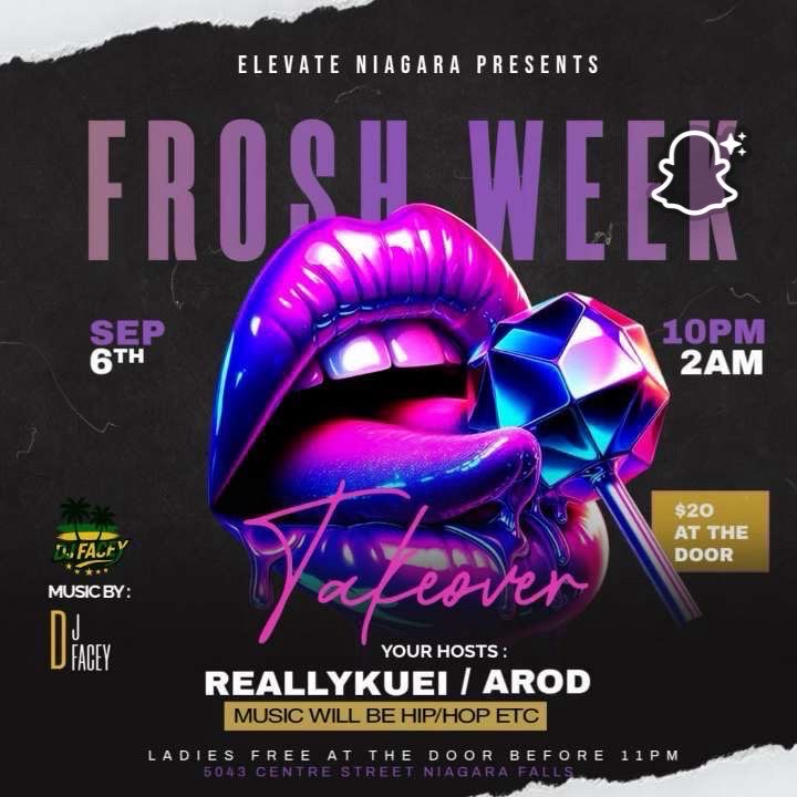 Fresh Week Takeover event flyer