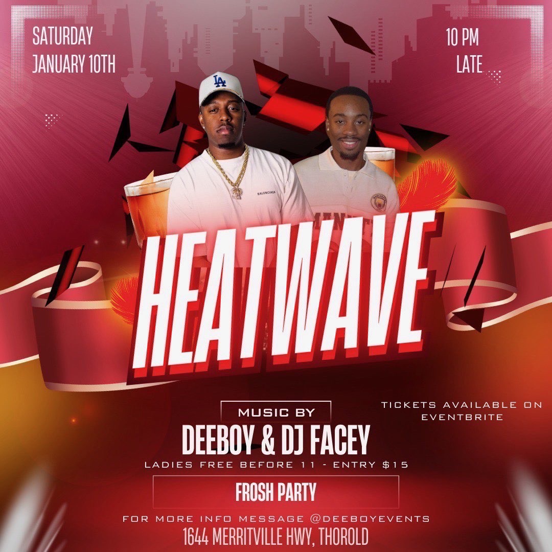 Heatwave event flyer