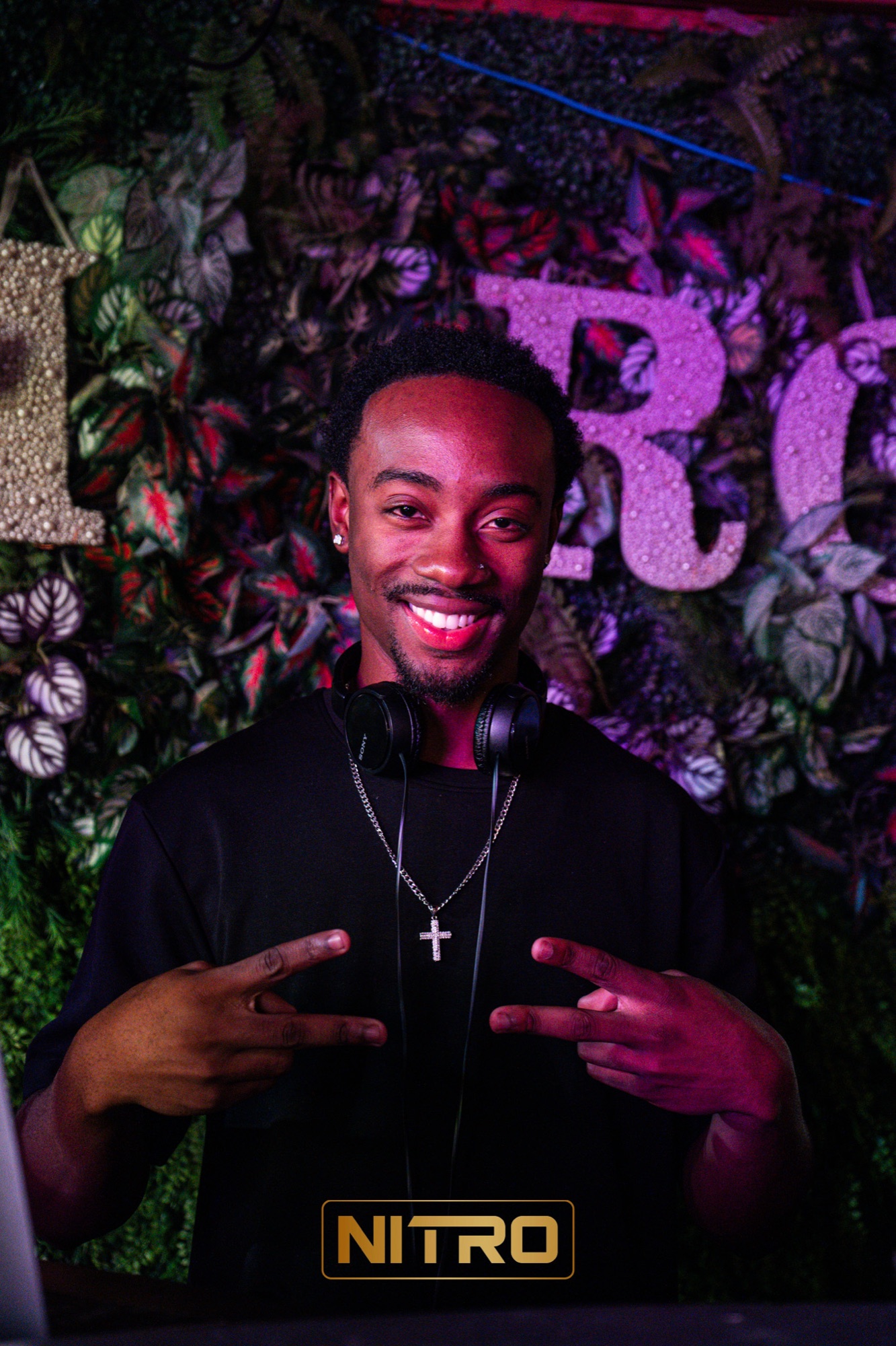 DJ Facey smiling at Nitro